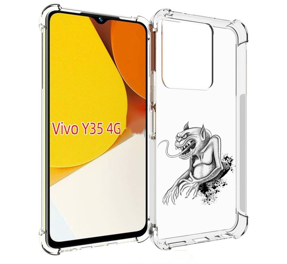 

Чехол MyPads чорт для Vivo Y35 4G 2022 / Vivo Y22, Прозрачный, Tocco