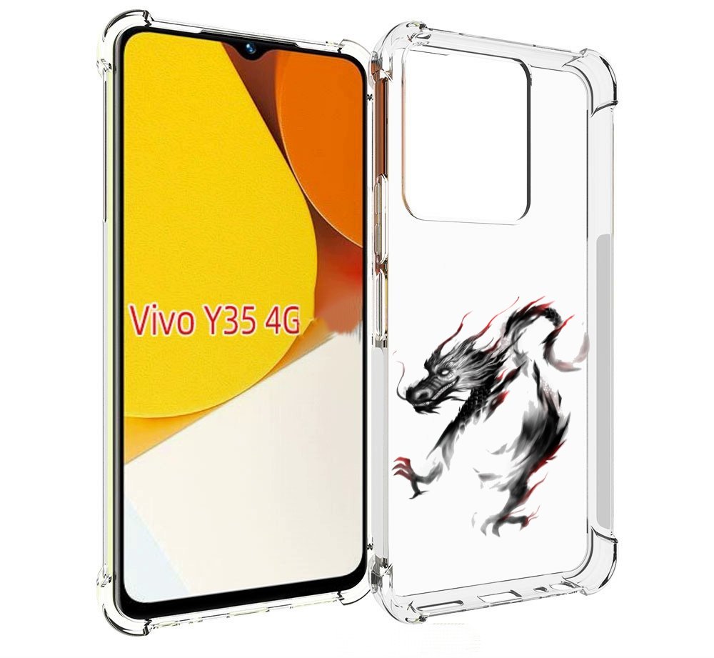 

Чехол MyPads черный дракон для Vivo Y35 4G 2022 / Vivo Y22, Прозрачный, Tocco
