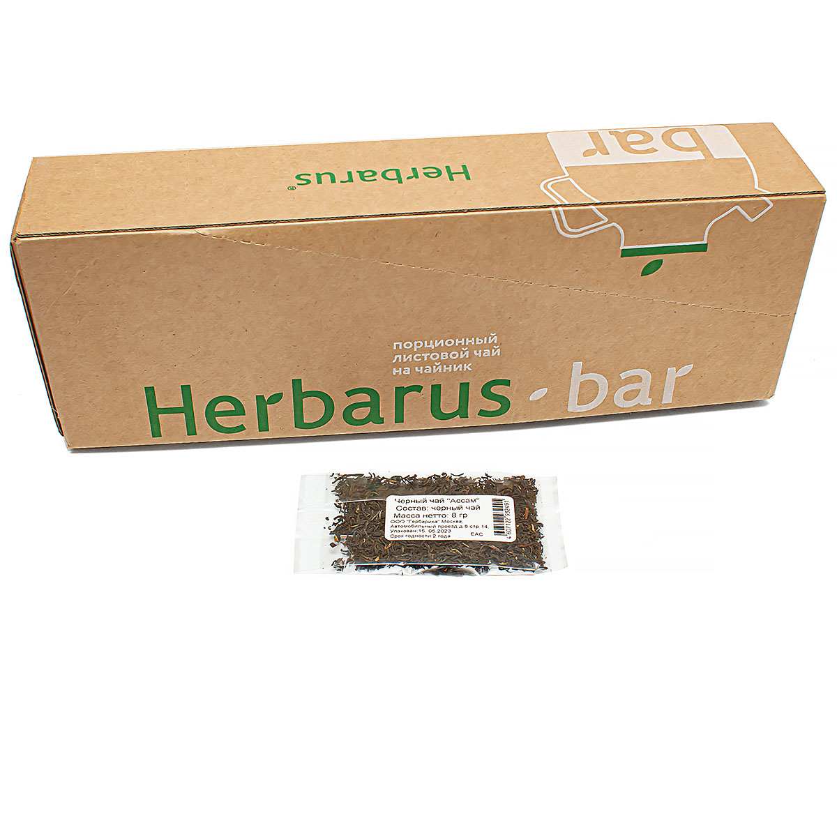 Чай Herbarus bar черный Ассам с добавками, 30 шт х 8 г
