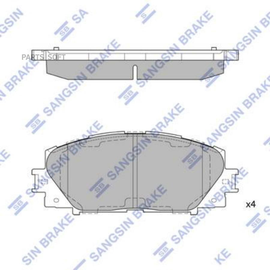 

Тормозные колодки Sangsin brake sp1377a