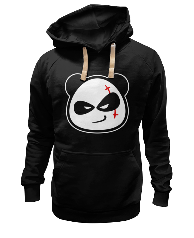 

Худи унисекс Printio Bad panda черное L, Черный, Bad panda