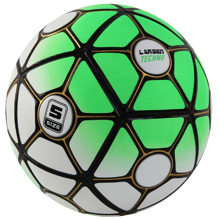 фото Мяч футбольный larsen techno green