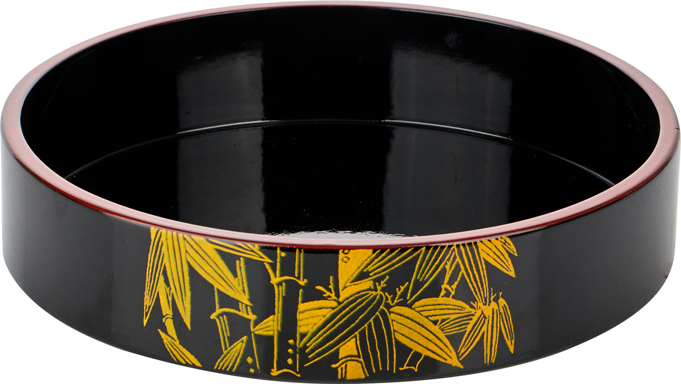 фото Сервировочное блюдо-барабан prohotel для суши 240х240х50мм сосна черный