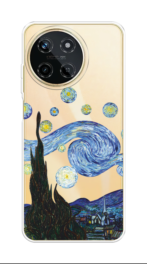 

Чехол на Realme 11 4G "Ночь Ван Гога", Голубой;синий;черный, 2515150-1