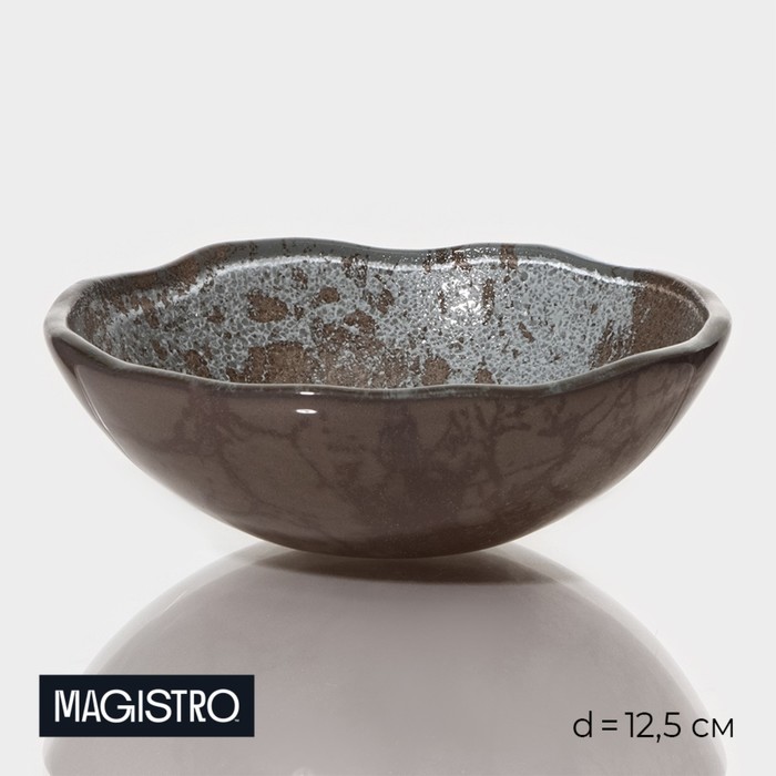 

Миска Magistro «Мрамор», d=12,5 см, цвет черный