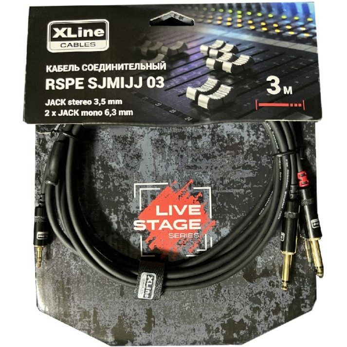 Кабель аудио 1xJack - 2xJack Xline Cables RSPE SJMIJJ03 30m 1857₽