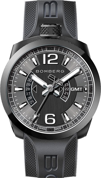 фото Наручные часы мужские bomberg bs45gmtpba.005.3