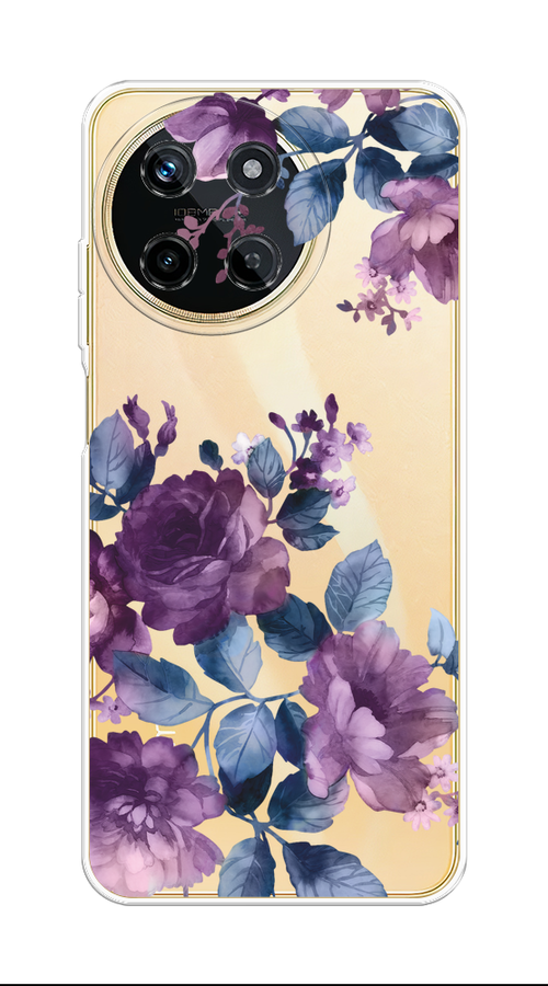 

Чехол на Realme 11 4G "Purple Blossoms", Синий;фиолетовый, 2515150-1