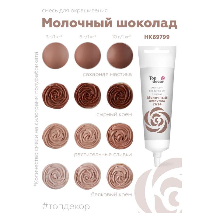 

Пищевой краситель Top Decor гелевый "Молочный шоколад",100 г