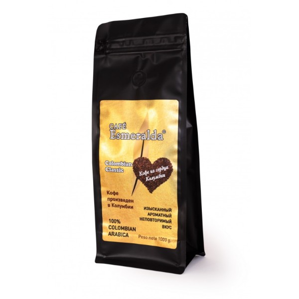 

Кофе МОЛОТЫЙ CAFE Esmeralda Classic Espresso 1000г., фольг. пакет с клапаном НОВИНКА