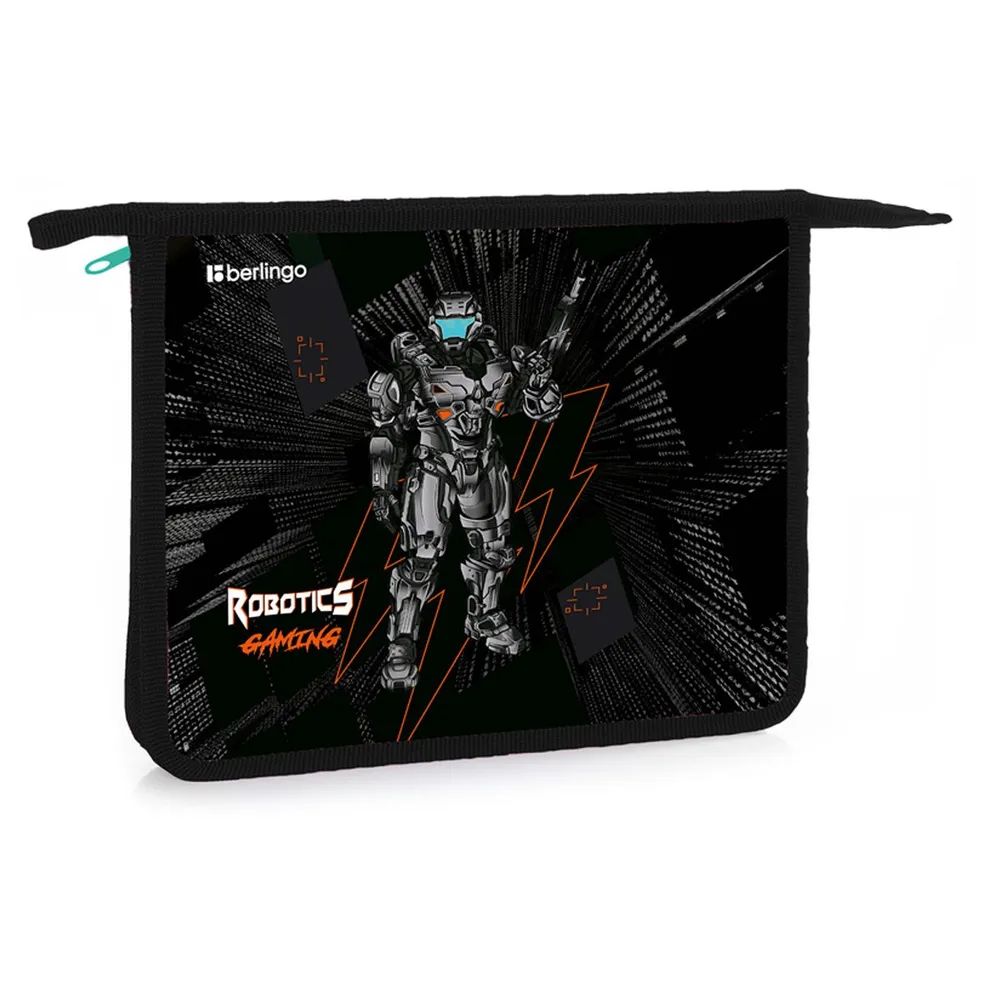 

Папка для тетрадей 1 отделение, А5 Berlingo Robotics gaming, 240*205*40мм, пластик,, Разноцветный