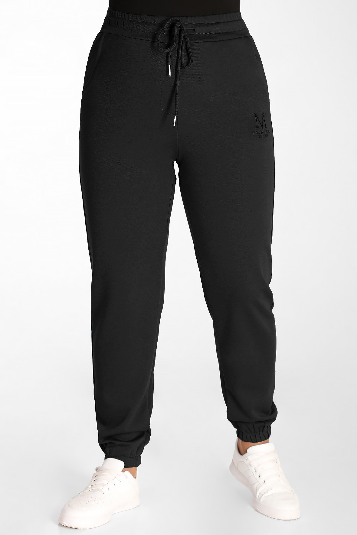 

Спортивные брюки женские AlmondShop 1Д-98 2951.1.С1 черные 50 RU, 1Д-98 2951.1.С1