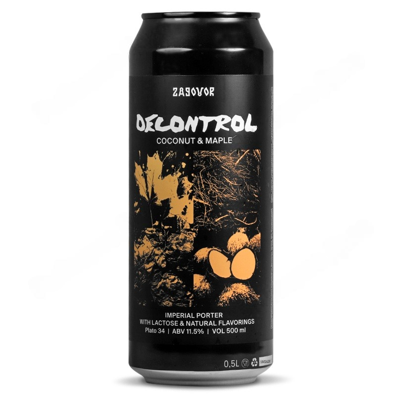 

Пиво Zagovor Decontrol: Coconut & Maple ж/б 0,5 л, Темное, ТН-00005049