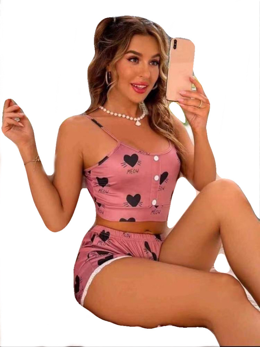 Пижама женская Novihin ПЖ0 розовая M