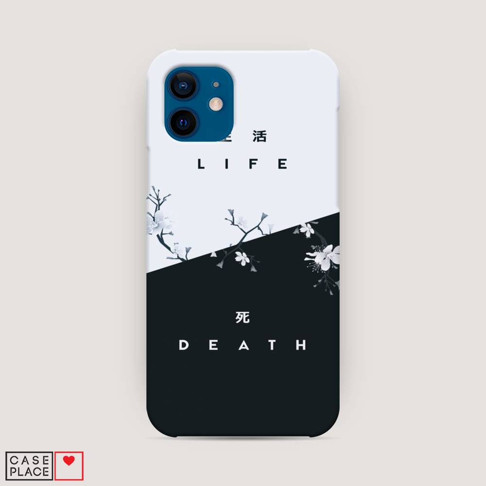 фото Пластиковый чехол "life and death" на apple iphone 12 awog