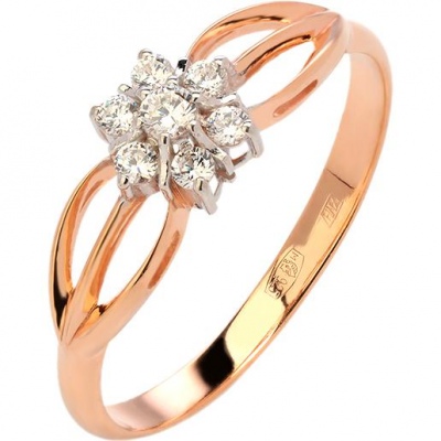 

Кольцо из серебра р.  Эстет 01К159316РА, фианит, 01К159316РА
