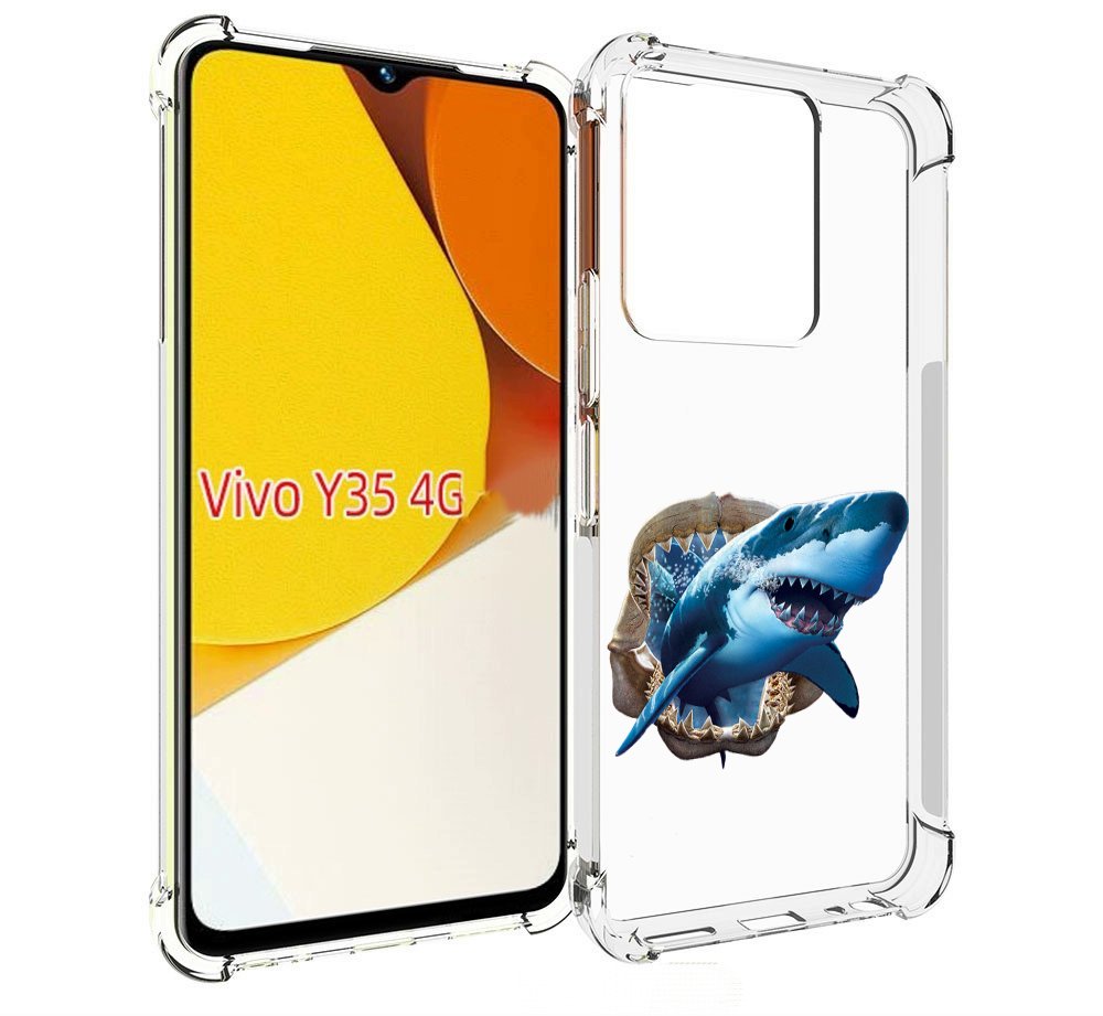 

Чехол MyPads челюсти для Vivo Y35 4G 2022 / Vivo Y22, Прозрачный, Tocco