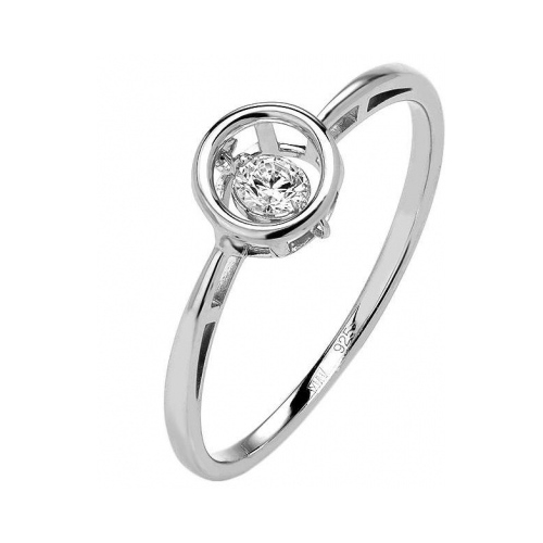 

Кольцо из серебра с фианитом р. 17,5 Эстет 01К157960, 01К157960