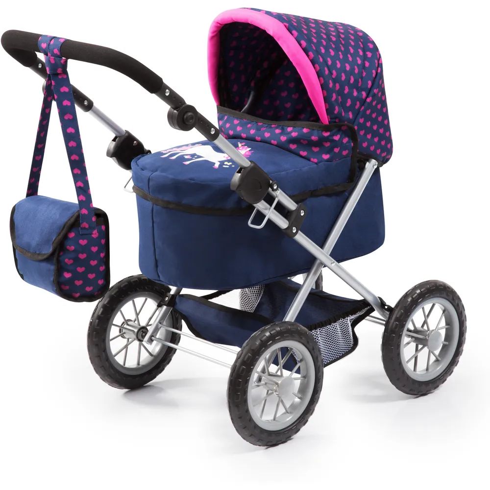 Коляска Bayer Design с Единорогом Trendy синяя коляска для куклы bayer с единорогом trendy