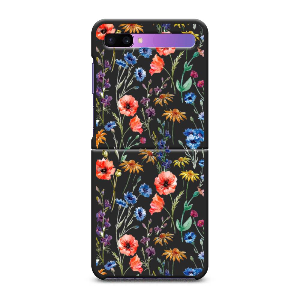 

Чехол Awog на Samsung Galaxy Z Flip / Самсунг Z Flip "Маки и васильки фон", 2107152-1