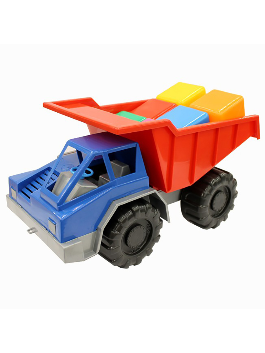 Автомобиль Maksi kids MK-3-281 грузовик карьерный с Кубиками, синий