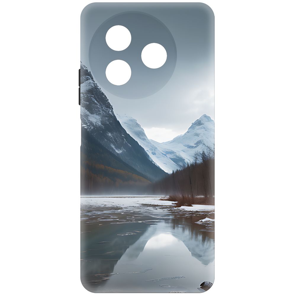 

Чехол-накладка Krutoff Soft Case Весенняя оттепель для ITEL S24 черный