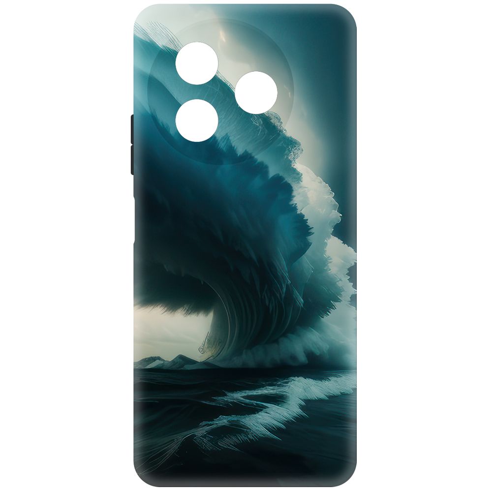 

Чехол-накладка Krutoff Soft Case Торнадо для ITEL S24 черный