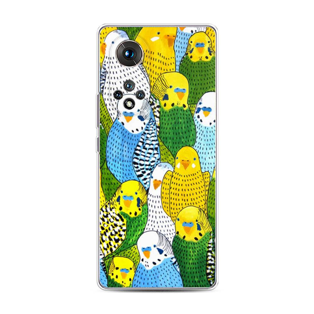 

Чехол Awog "Попугаи" для Honor 50 Pro, 6105550-1