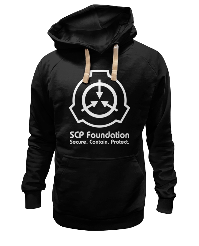 

Худи унисекс Printio Scp foundation черное XL, Черный, Scp foundation