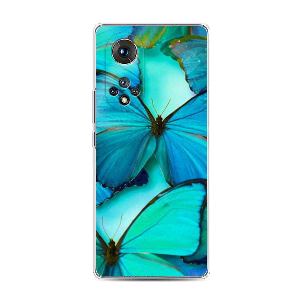 фото Чехол awog "неоновые бабочки" для honor 50 pro