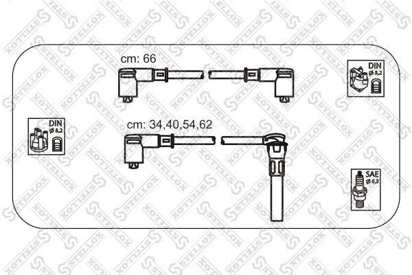 

Комплект проводов зажигания STELLOX 10-38518-SX