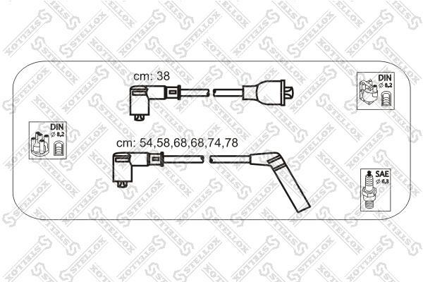 

Комплект проводов зажигания STELLOX 10-38492-SX