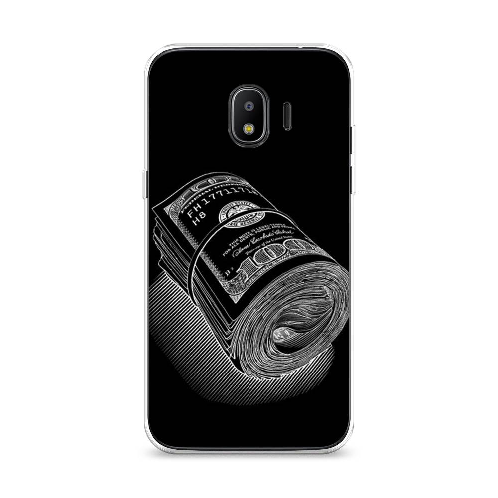 

Чехол Awog на Samsung Galaxy J2 2018 "Кубышка денег", Черный;серебристый, 25650-5
