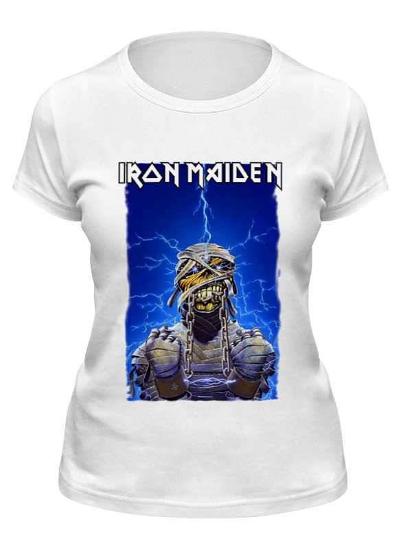 

Футболка женская Printio Iron maiden band белая 2XL, Белый, Iron maiden band