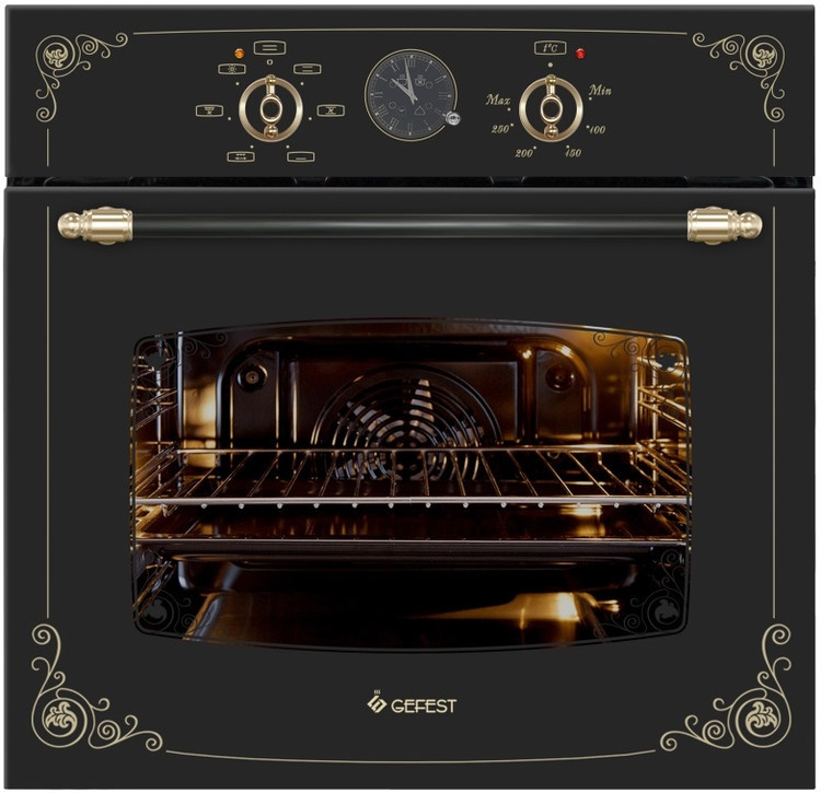 

Встраиваемый электрический духовой шкаф GEFEST ДА 602-02 К93 черный, ДА 602-02 К93