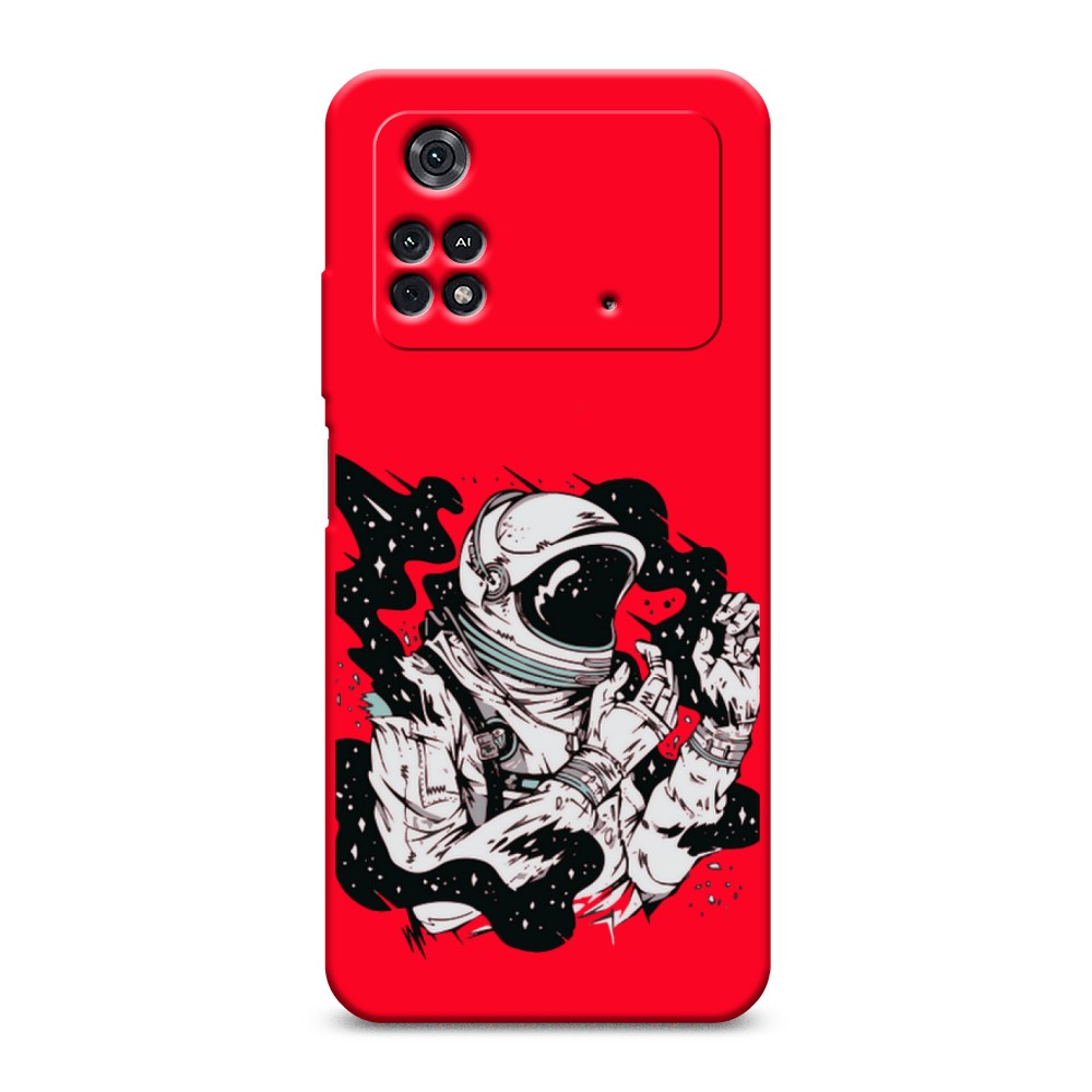 

Чехол Awog на Poco M4 Pro 4G "Космонавт арт", Разноцветный, 313053-1