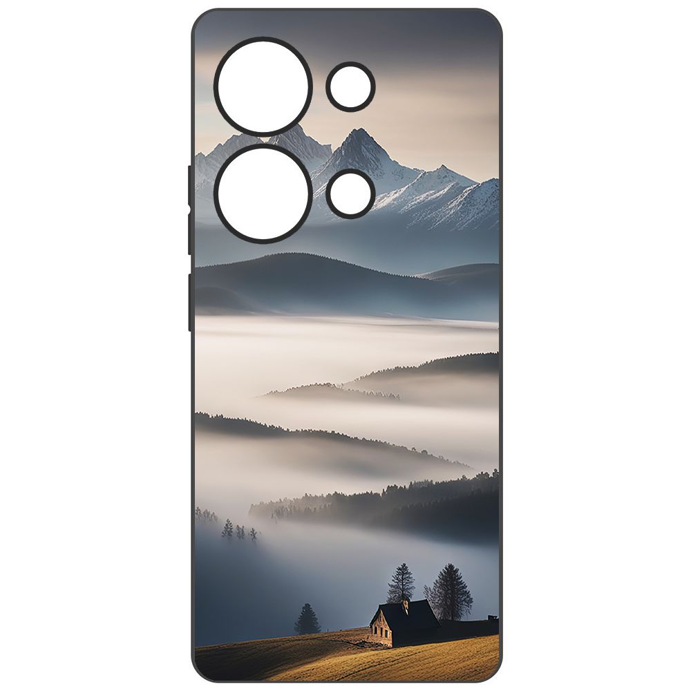 

Чехол-накладка Krutoff Soft Case Туман для Xiaomi Redmi Note 13 Pro 4G черный