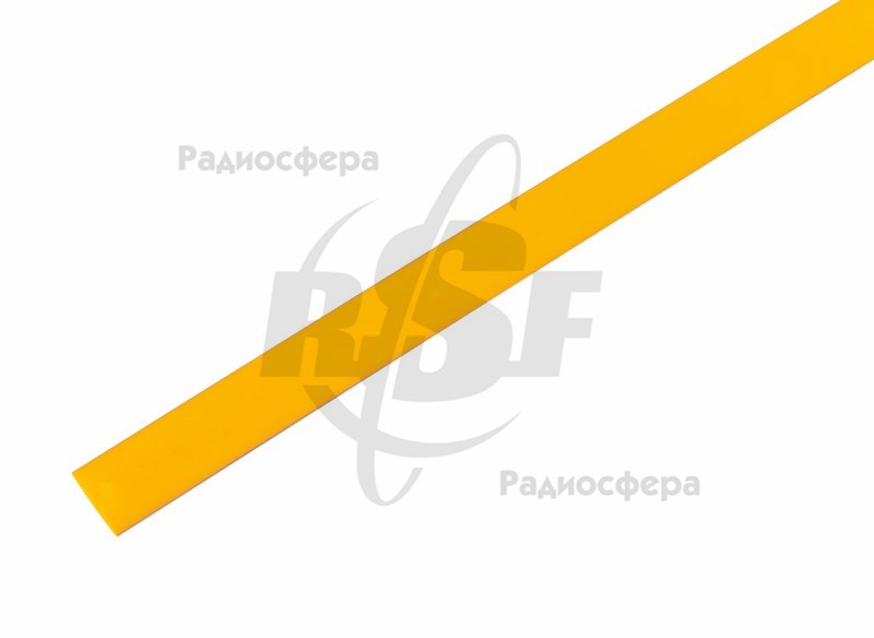 фото Трубка термоусадочная 9.0x1000 желтая, 1 метр nobrand