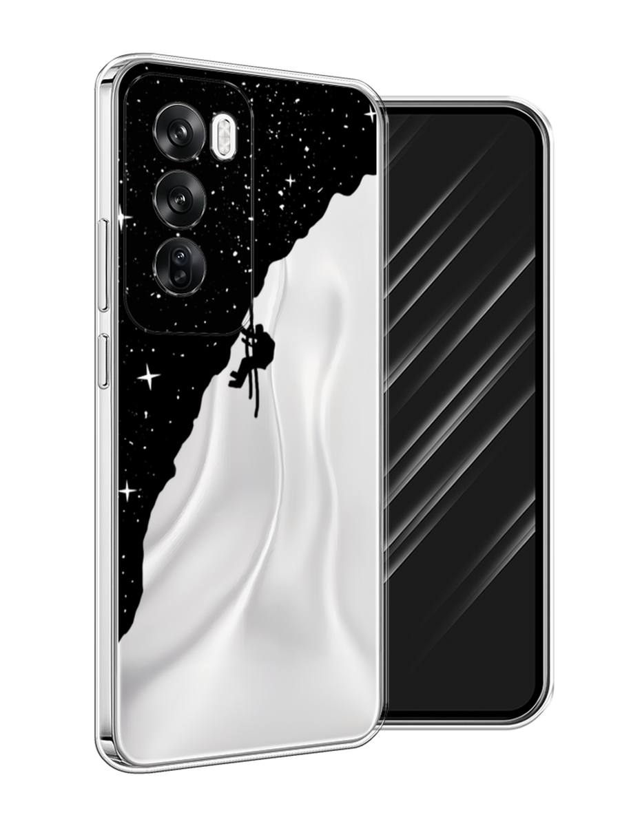 

Чехол Awog на Oppo Reno 12 "Скалолаз в космосе", Черный;белый;бежевый, 2517450-1