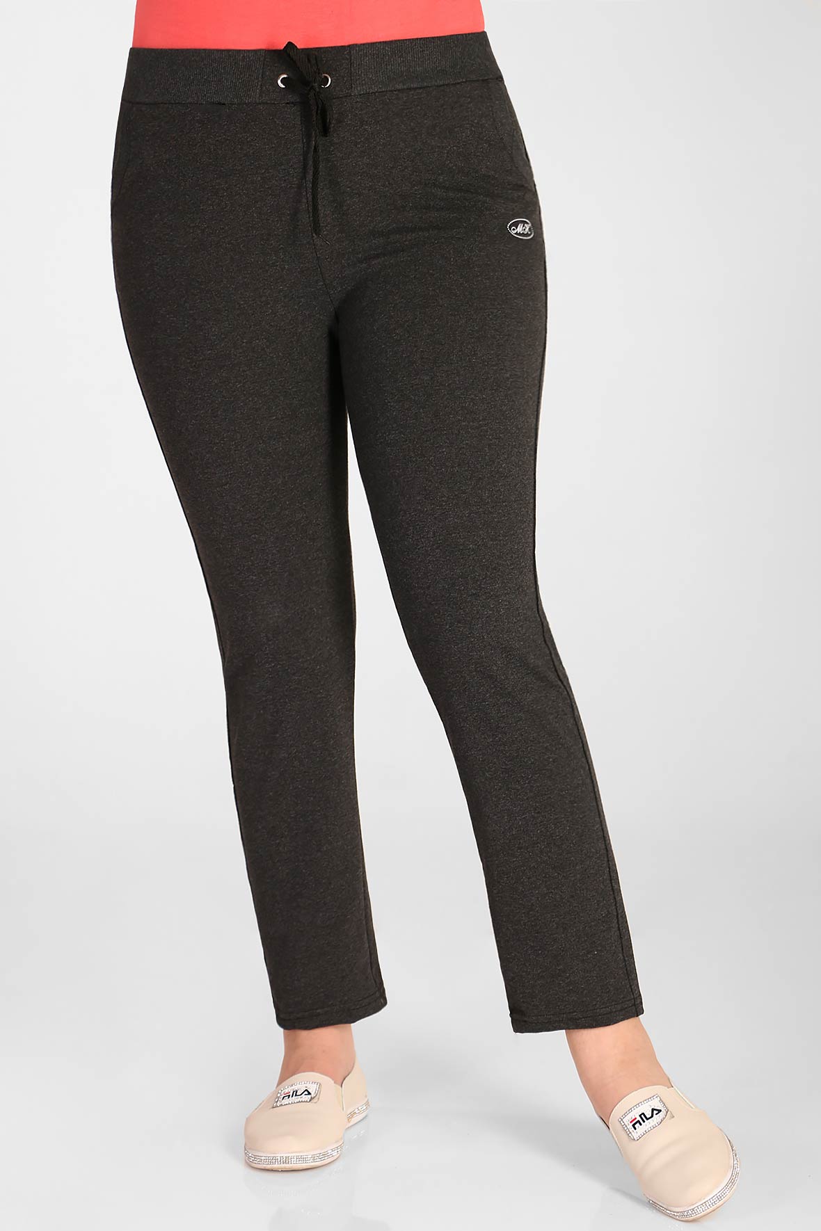 

Спортивные брюки женские AlmondShop 1У-54 0747.С2 серые 46 RU, Серый, 1У-54 0747.С2