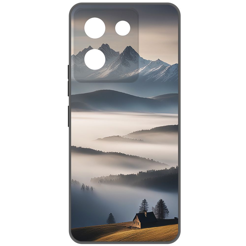 

Чехол-накладка Krutoff Soft Case Туман для Vivo Y27s черный