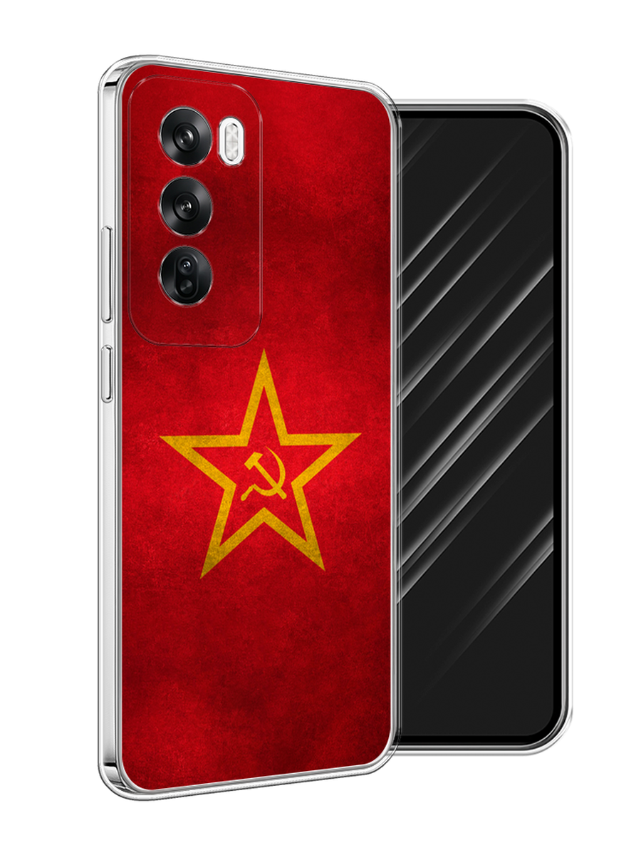 

Чехол Awog на Oppo Reno 12 "Красное знамя", Желтый;красный, 2517450-1