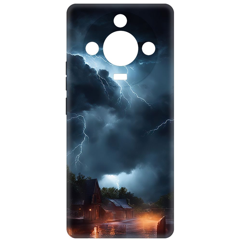 

Чехол-накладка Krutoff Soft Case Ночная гроза для Realme 11 Pro черный