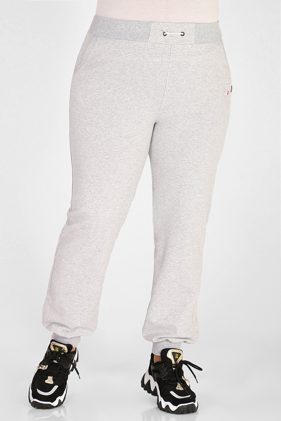 

Спортивные брюки женские AlmondShop 1У-54 0742.С2 серые 52 RU, 1У-54 0742.С2