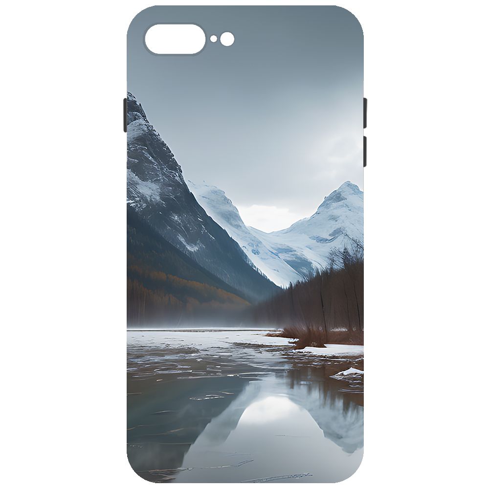 

Чехол-накладка Krutoff Soft Case Весенняя оттепель для iPhone 7 Plus/8 Plus черный