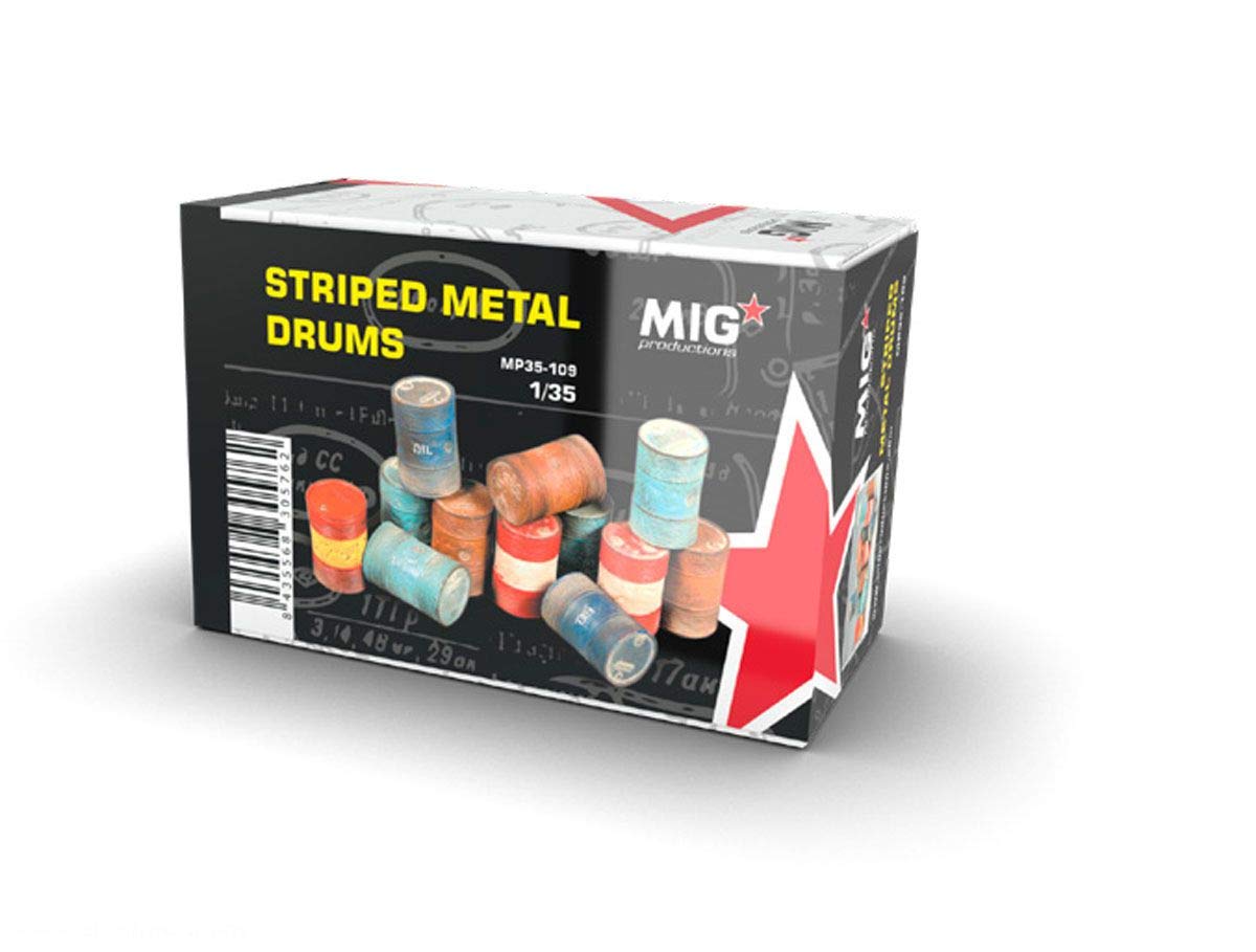 MP35-109 Сборная модель из пластика Striped Metal Drums 1:35