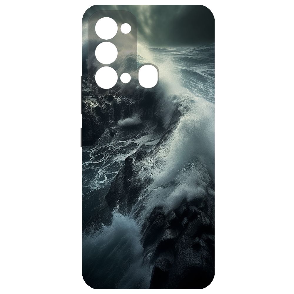 

Чехол-накладка Krutoff Soft Case Шторм для Itel Vision 3 черный