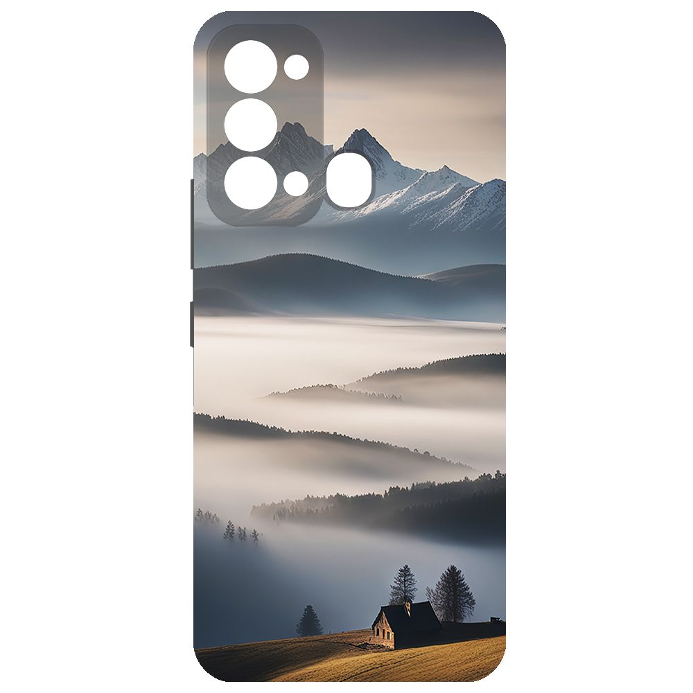 

Чехол-накладка Krutoff Soft Case Туман для Itel Vision 3 черный
