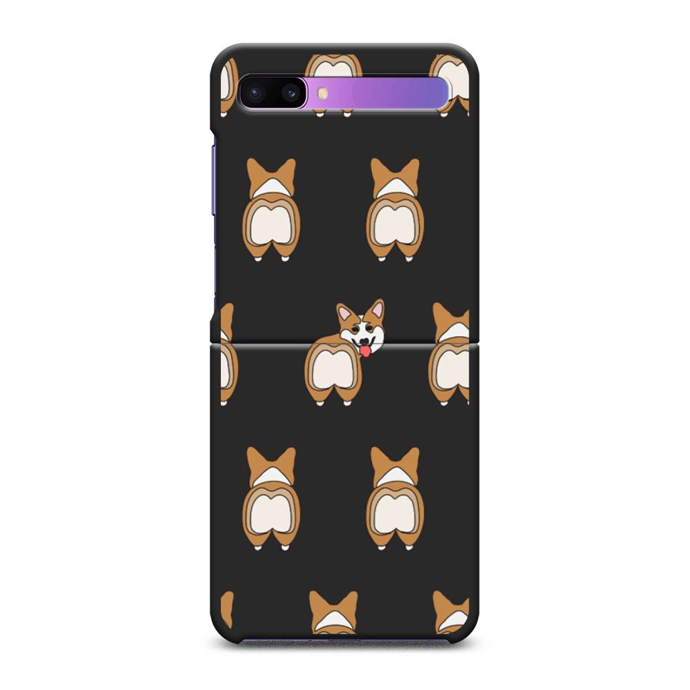

Чехол Awog на Samsung Galaxy Z Flip / Самсунг Z Flip "Милый корги фон", 2107152-1