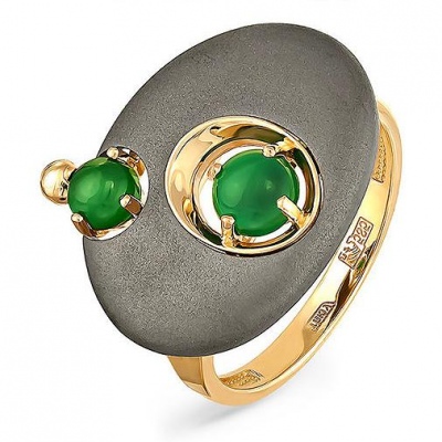 

Кольцо из желтого золота с ониксом р. 17,5 Kabarovsky 11-2994-1900, 11-2994-1900